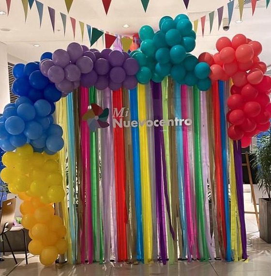 Decoración con globos nuevo centro